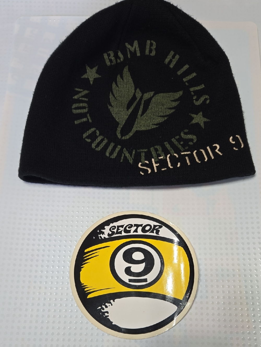 Sector 9 Beanie And Sticker